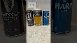 How to pour a black and tan #guinness #blackandtan #halfandhalf #harp #johngidlund #texpert