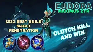NICE COMBO KILLS! EUDORA SUSI SA PANALO? BEST BUILD AND EMBLEM 2022 | Mobile Legends Bang Bang