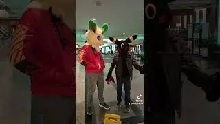 BIG Eeveelution! #furry #furrys #umbreon #fursuit #leafeon #pokemon #furrycon #fursuiter #fursona