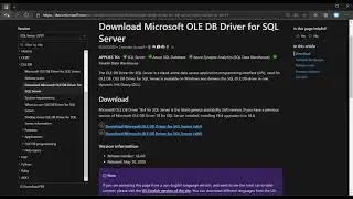 Error de componente SQL missing OLE DB driver en SQL Server