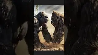 KING KONG vs GIGANTOPITHECUS &mdash; The Real Battle of Giants 🔥 🦍 #prehistoricanimals #kingkong