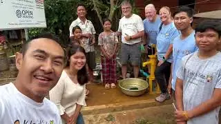  Visiting water well families in Siem Reap, 9/25 @kyleskidz 