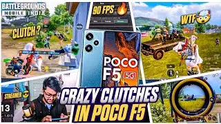 Crazy Clutch on Live Stream 🤯 Intense 1v4 clutch 🔥| Poco F5 90 Fps | Bgmi new 4.2 Update