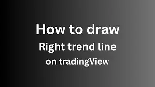 How to draw the right trend line?