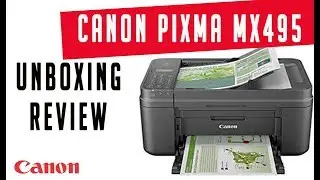 CANON PIXMA Printer MX495 SCAN PRINT COPY FAX 4 in 1 - hands on - unboxing 📦