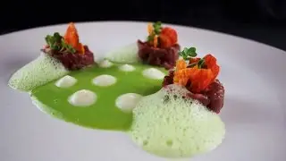 Plating Food #39 | Venison tartare, broccoli, jerusalem artichoke, sweet potato, carrot