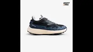 Running Shoes Pria Original Geoff Max MX Faster Black White #TotoSuryo  #sepatuLari