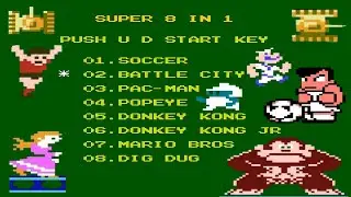NES 8 in 1 Super Games Walkthrough : Old School Gaming