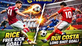 Declan rice master class free kick