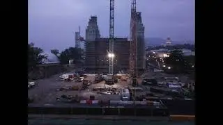 Aug 2021 Salt Lake Temple Square construction time-lapse