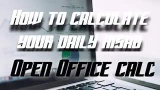 How to calculate easily in open office calc