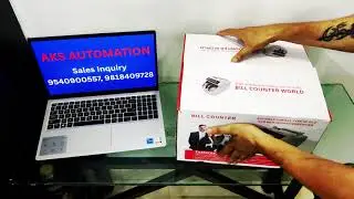 AKS AUTOMATION VC 2108 NOTE COUNTING MACHINE UNBOXING/ NOTE COUNTING MACHINE WITH FAKE NOTE DETECTOR
