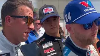 William Byron, AJ Allmendinger, Harrison Burton React to Stage 2 Wreck at Indy