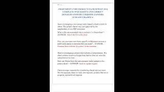 SMARTSHEET CORE PRODUCT EXAM NEWEST 2025 COMPLETE 90 QUESTIONS AND CORRECT DETAILED ANSWERS VERIFIED