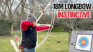 18M Scoring with a Longbow | Traditional Instinctive Archery | Kaminski Backyard Championships