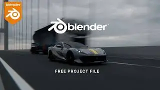 Blender Realistic Car Animation + Free Project File
