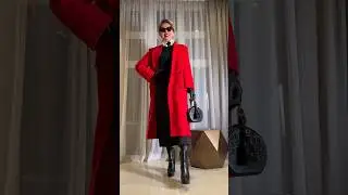 Red coat is always a statement!#styleover40 #style #styleinspo #festiveoutfit