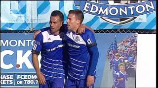FC Edmonton's Ben Fisk scores the winner!