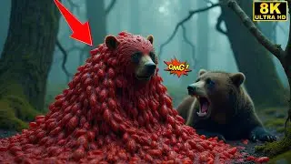 Rescue Story: Brown Bear Cub Infested with Bloodsucking Parasites.His Mother Waits Helplessly | ASMR