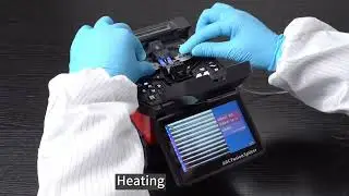 Ribbon Fiber Fusion Splicer Operation Video SHINHO X950
