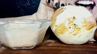 BRIOCHE DE FRANGO SALGADO DE PADARIA MUKBANG BRASIL ASMR FOOD MASTIGA&Ccedil;&Atilde;O 