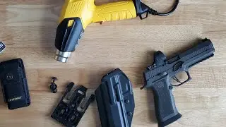 Модификация кобуры из кайдекса. Освобождаем место для педали газа.