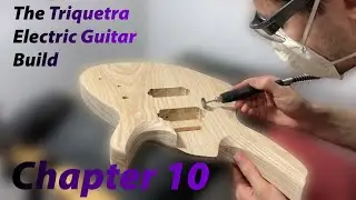 The Triquetra Electric Guitar Build - Chapter 10 (Texture and Glue!) #greatguitarbuildoff