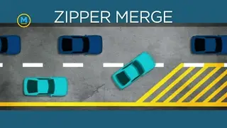 Learn how to zipper merge & make traffic in Canadian cities run more smoothly.