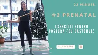 #2 PRENATAL -  Exercitii pentru POSTURA (cu bastonul)