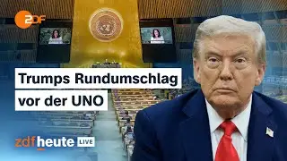 Trump bei Generaldebatte der UNO: Wie seine Rede einzuordnen ist | ZDFheute live