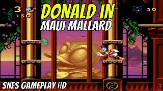 Donald in Maui Mallard (Maui Mallard in Cold Shadow) SNES (Super Nintendo) Gameplay HD with Snes9x!