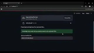 PROJECT GROUP-2:Chat with PDF Summarization using Local LLM