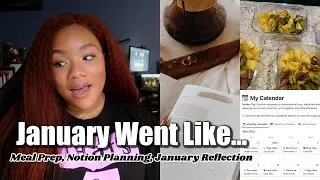 February 2024 Reset Vlog | February Goals, Meal Prep, Notion Tour, January Reflections