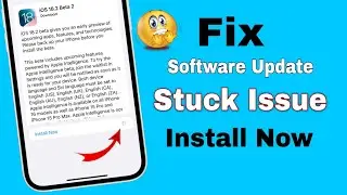 how to fix iphone software update stuck on install now | iPhone update Install now not working
