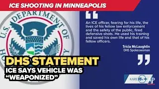 DHS says woman killed after vehicle &ldquo;weaponized&rdquo; during ICE operation in Minneapolis