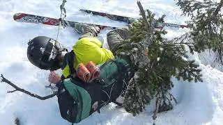 Skiing ADK Algonquin Slide
