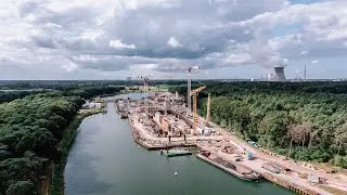 Neubau der Dortmund-Ems-Kanal-Schleuse Gleesen