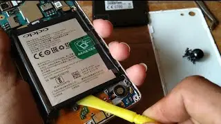 cara  ganti baterai oppo neo 7 dan bongkar total hp