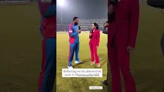 Zainab abbas with Kieron Pollard today #psl2024