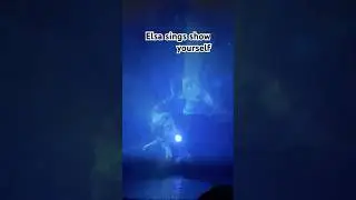 Elsa singing show yourself. #youtube #shorts #frozen #singing #show #fantasmic #disney #viralreels