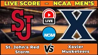 🔴 LIVE: St. John's Red Storm at Xavier Musketeers | NCAA Men's Basketball Scoreboard | Jan 24