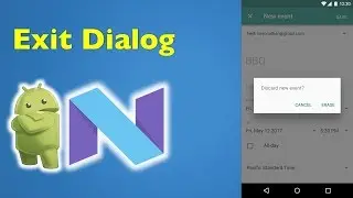 32 Android Material Design- How to Create Exit Confirmation Dialog in Android