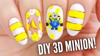 DIY Your Own 3D Acrylic Minion Nail Charm!