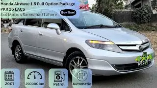 Honda Airwave 1.5 Full Option 2007 Model 2012 Import |Sale Review Video| 03216782424 #4x4motors 
