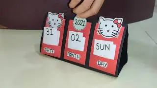 Best handmade desk calendar🗓️ | paper mini calendar 2021