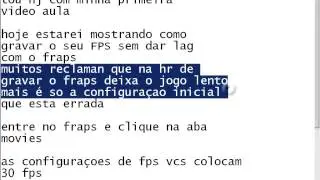 Como Gravar Seu FPS Sem Dar Lag - Fraps