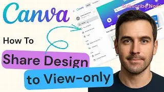 How To Share Design As View Only In Canva | Canva Tutorial 2025