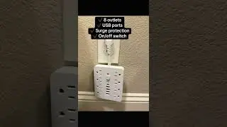 ✔️ 8 outlets ✔️ USB ports ✔️ Surge protection ✔️ On/off switch ✔️ Under $15 This fixed my outlet