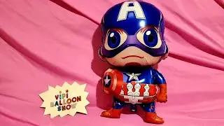 INFLATING FUN AVENGERS CAPTAIN AMERICA MYLAR BALLOON