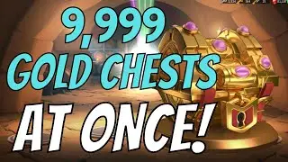 Opening 9,999 Gold Chests AT ONCE! Rise of Kingdoms